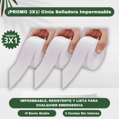 Cinta Selladora Impermeable FixTape - Compre 1 Lleva 3